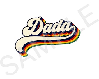 Retro Dada Png, Dada Png, Dada Png Sublimation, Retro Dada Png, Dada Shirt Png, Dada Gift Idea, Dad Png, Dad Design