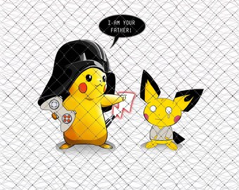 Pichu I Am Your Father Poke...mon Father Day Png, Gift for Grandpa, Best Dad Ever Png, PokeDad shirt, Greatest Dad, Funny Dad Png,Father Day