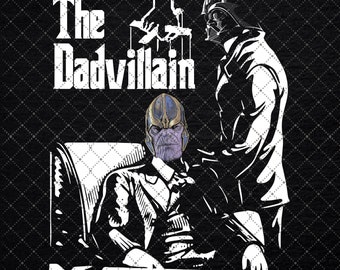 The Dadvillain The Godfather Thanos Shirt, Aven.gers Fathers Day Shirt, Mar.vel Shirt Gift For Dad, Vintage Retro Thanos T-Shirt, Thanos Tee