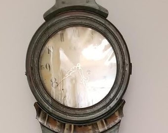 Antique Swedish Mora  Hand Painted Stand Up Clock    c.1852                  Sku: C519