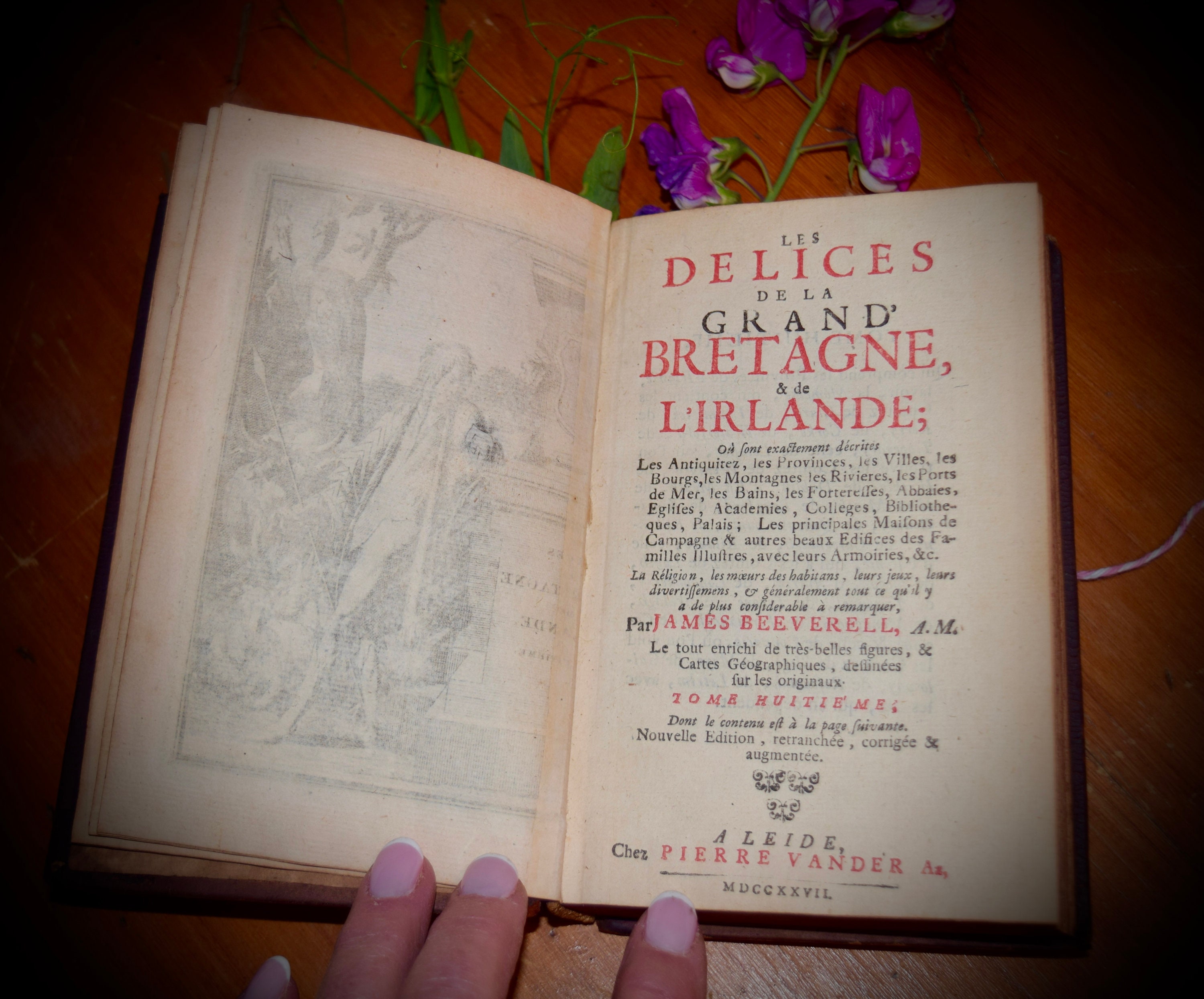 Antique French Book Les Delices De La Grand' Bretagne, & De L