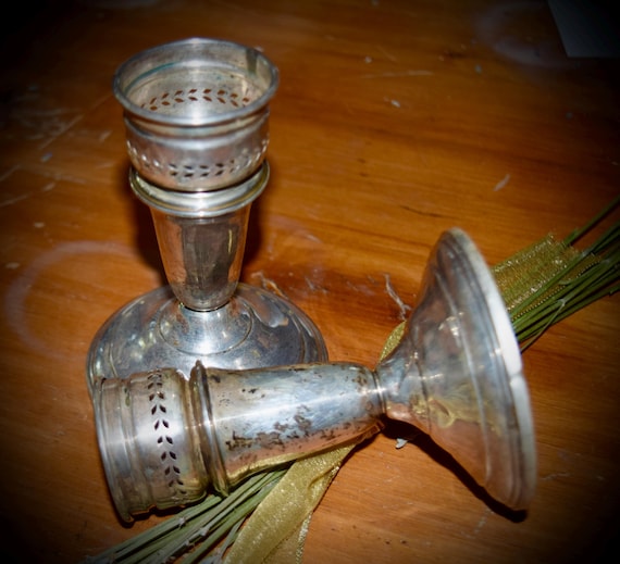 CARTIER Sterling Silver Candle Sticks Sku: C440 - Etsy