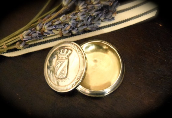 Antique Solid Silver French Pill Box Wimereux Cre… - image 5