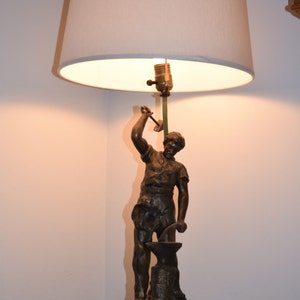 A. Moreau Antique Bronze Lamp   Sku:053