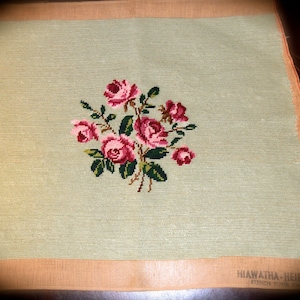 Vintage Hiawatha-Heirloom French Handmade Needlepoint Numbered   Sku: C016