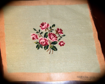 Vintage Hiawatha-Heirloom French Handmade Needlepoint Numbered   Sku: C016