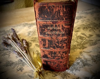 Antique French to English  Dictionary from c.1864                 SKU: B001