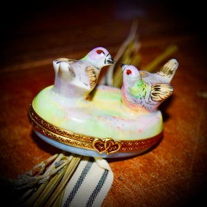 Two Love Doves From Limoges France       Sku: L300