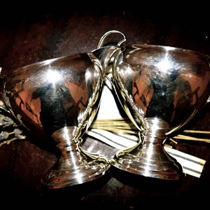 Antique Sterling Silver Creamer and Sugar        Sku: C333