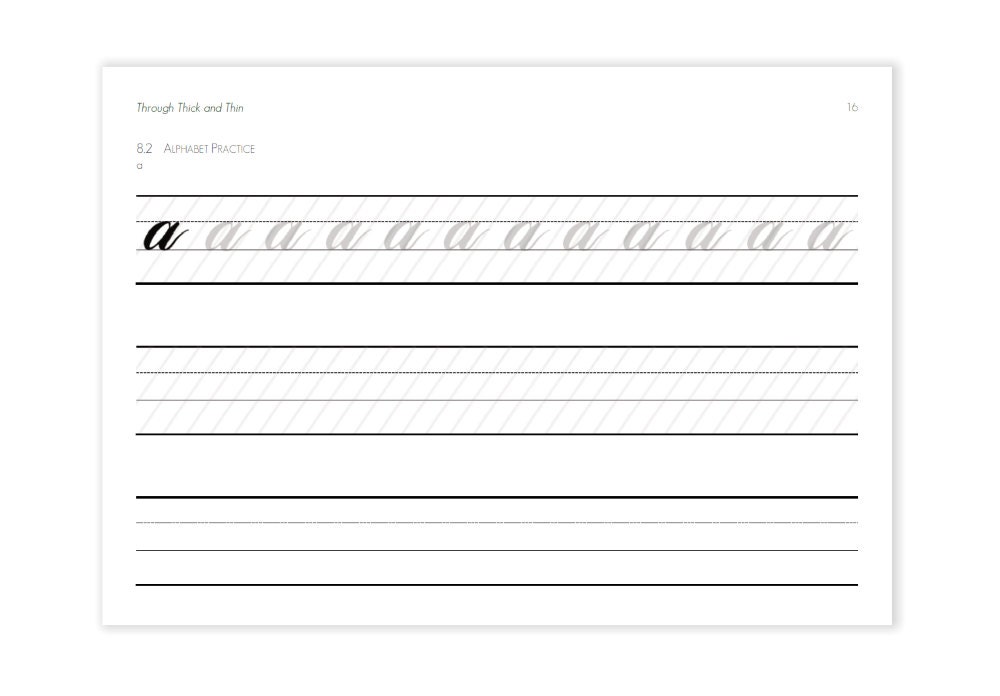 Brush lettering workbook calligraphy guide worksheets practice | Etsy