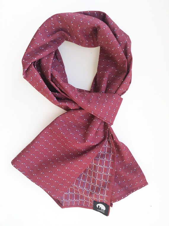 Red Nori Woven Japanese Scarf Men's Scarf Women's Etsy