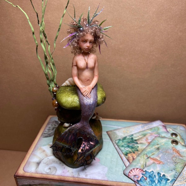 Little Mermaid "Allessia" Siren Fantasy Art Character Sculpture
