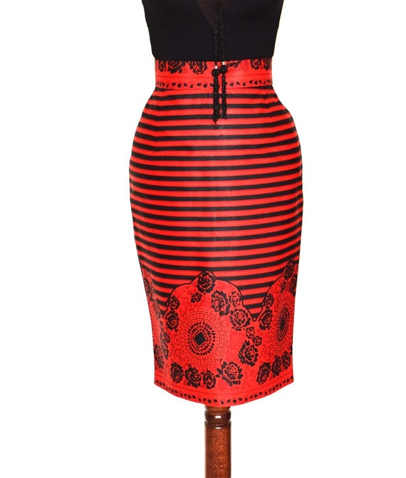 short red pencil skirt