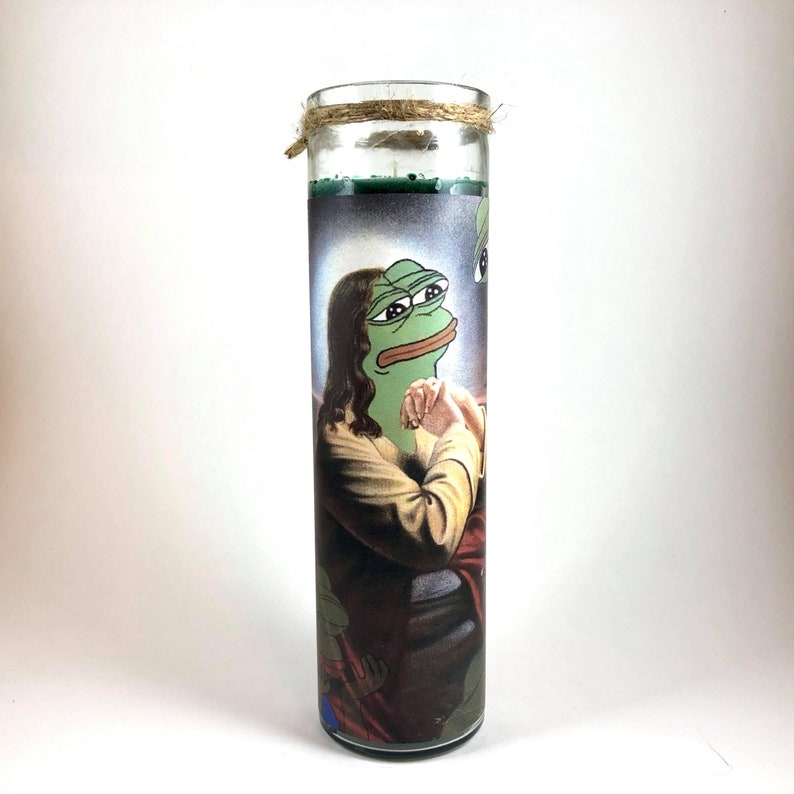 Pepe Frog Prayer Candle Free Shipping US Etsy