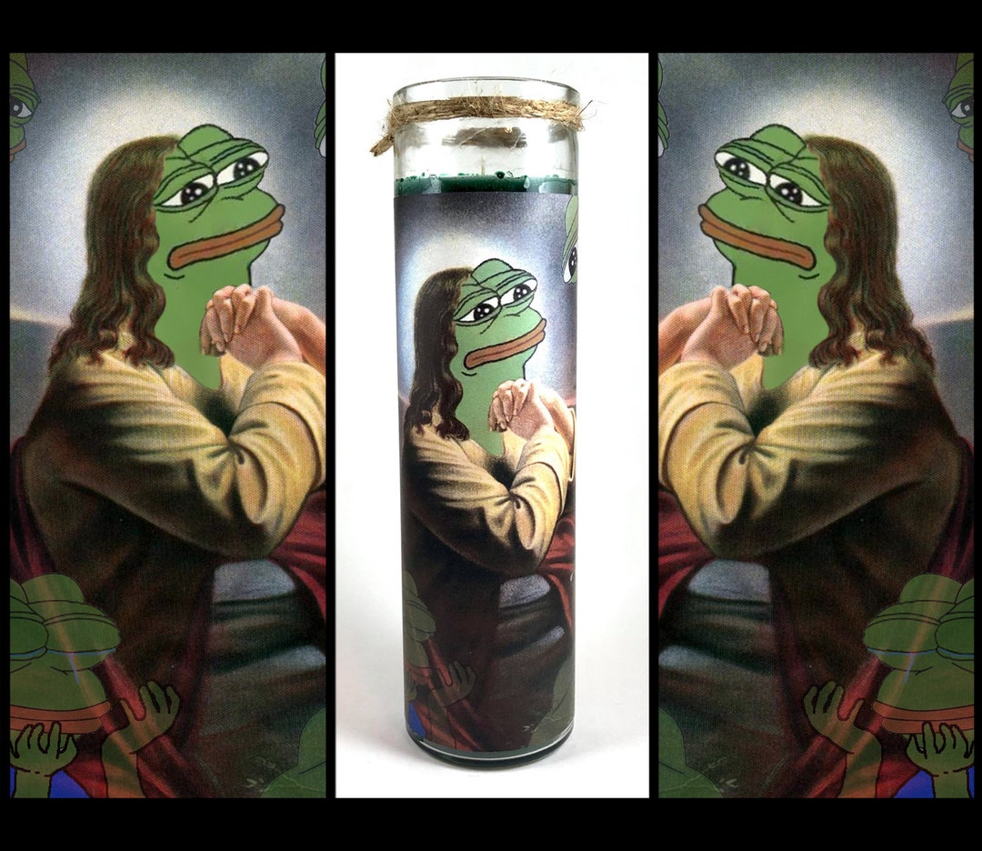 Pepe Prayer Candle Free Shipping US - Etsy