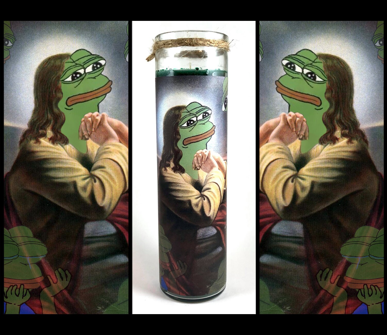 Pepe Frog Prayer Candle Free Shipping US Etsy