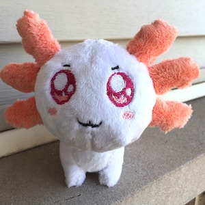 Kawaii Axolotl Plushie- Custom colors and expression!