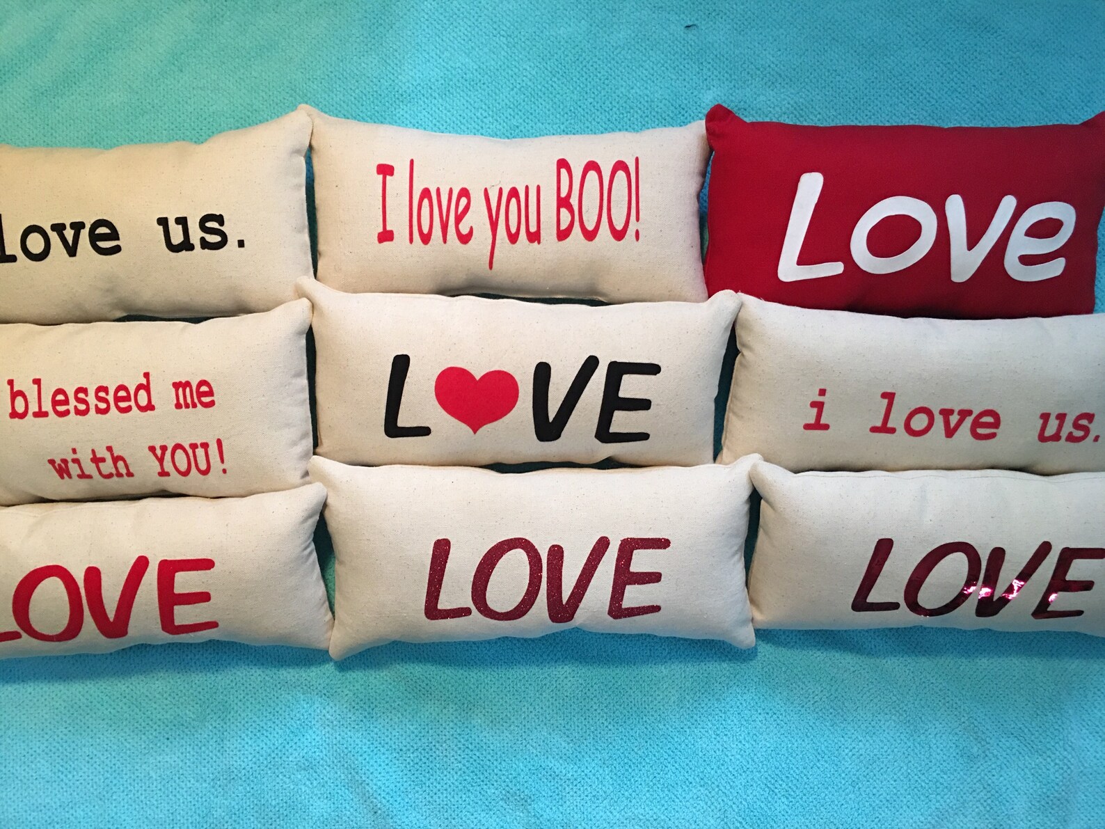 I Love Us Pillow Inspirational Lumbar Pillow Black and Etsy