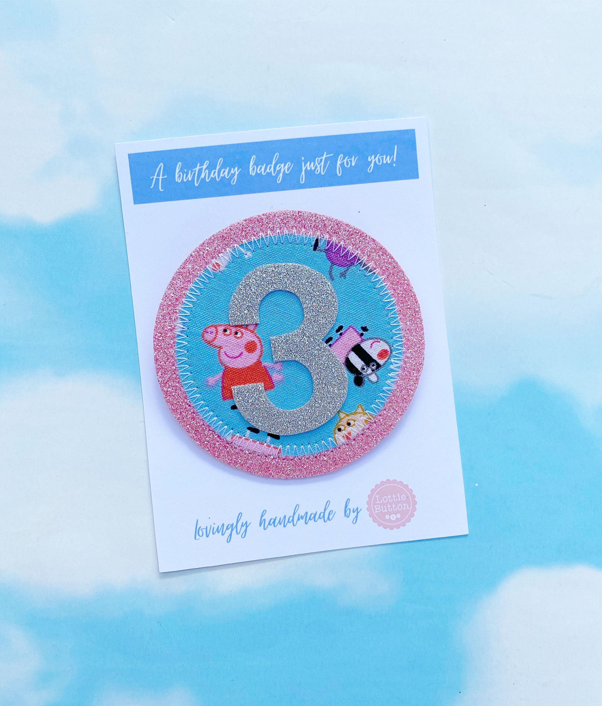 Peppa Pig Birthday Badge Peppa Pig Badge Childrens | Etsy