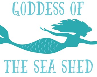 Mermaid SVG Files: Nautical Decor, T-Shirt Prints (Digital Download)