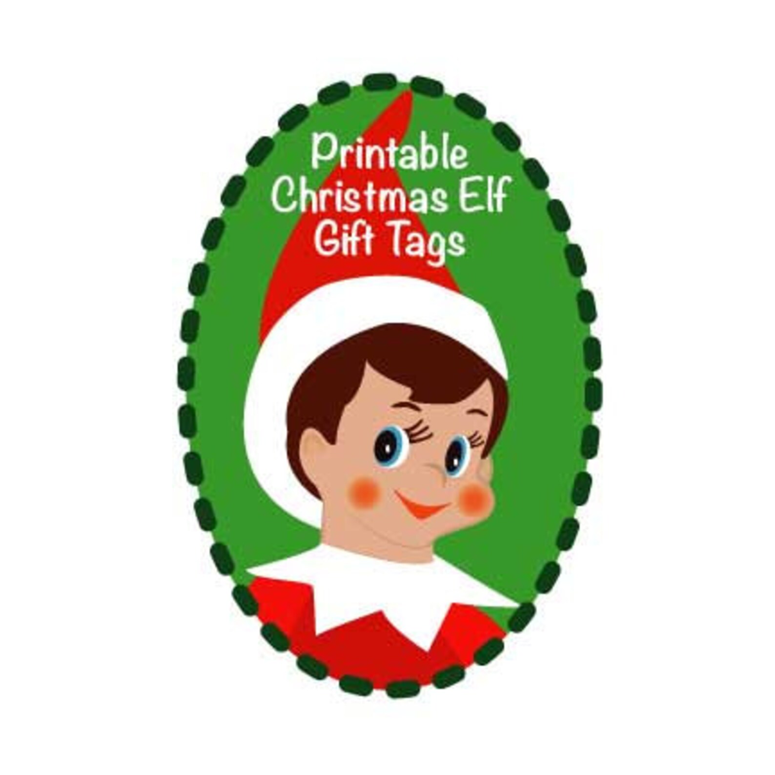 Christmas Elf Download Gift Tags to and From Labels &amp; Tags - Etsy