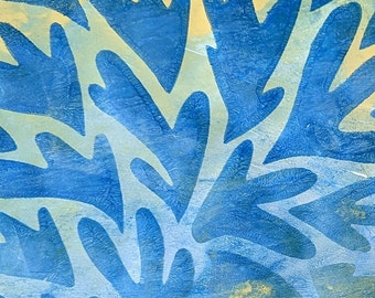 STENCIL | Splash | Mixed Media | Ideal for Gel Plate Printing, Polymer Clay, Paint & Texture Paste