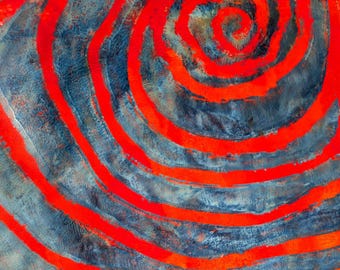 Viva Vertigo Stencil for Mixed Media Ideal for Gel Plate Printing, Polymer Clay, & Paint SVG File