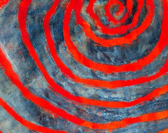 Viva Vertigo Stencil: Mixed Media Gel Printing, Polymer Clay