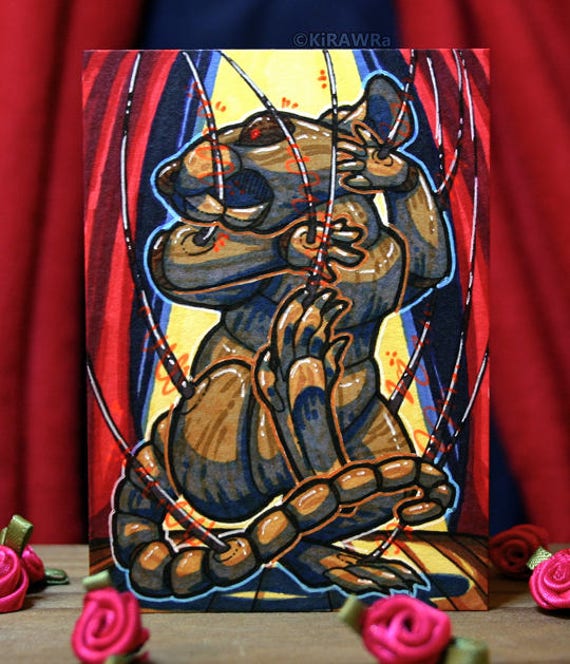 Original ACEO Possessed Art Card ATC OOAK Etsy