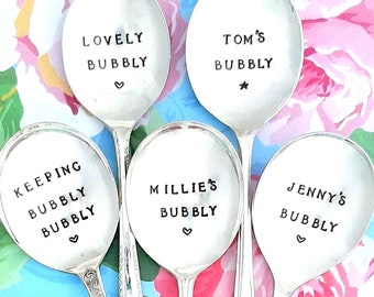 Spoon Wine Bottle Stopper -Lovely Bubbly - Keeping Bubbly Bubbly and Personalised