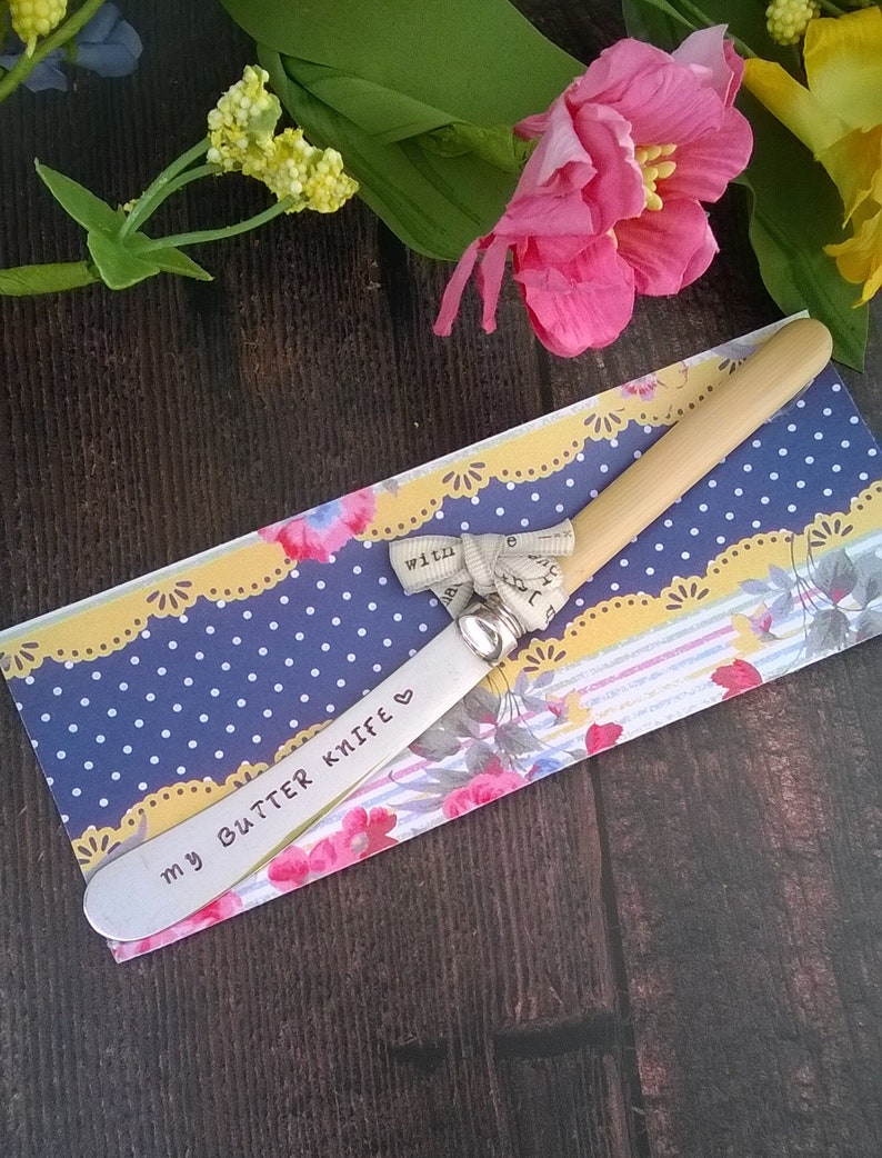 My Butter Kfe Vintage Spreader Upcycled Antique and Vintage Cutery by Hello Lovely zdjęcie 2