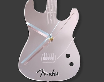 SEE ITEM DETAIL, Fathers Day gift dad, Fender Guitar Clock, Guitar Clock, Guitar Wall Art, Guitar Gifts, fender gift