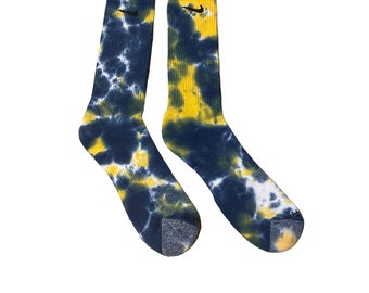 XL Nike Tie Dye Crew Socks, 1 pair. In Stock, Cotton, Unisex Stocking Stuffer!