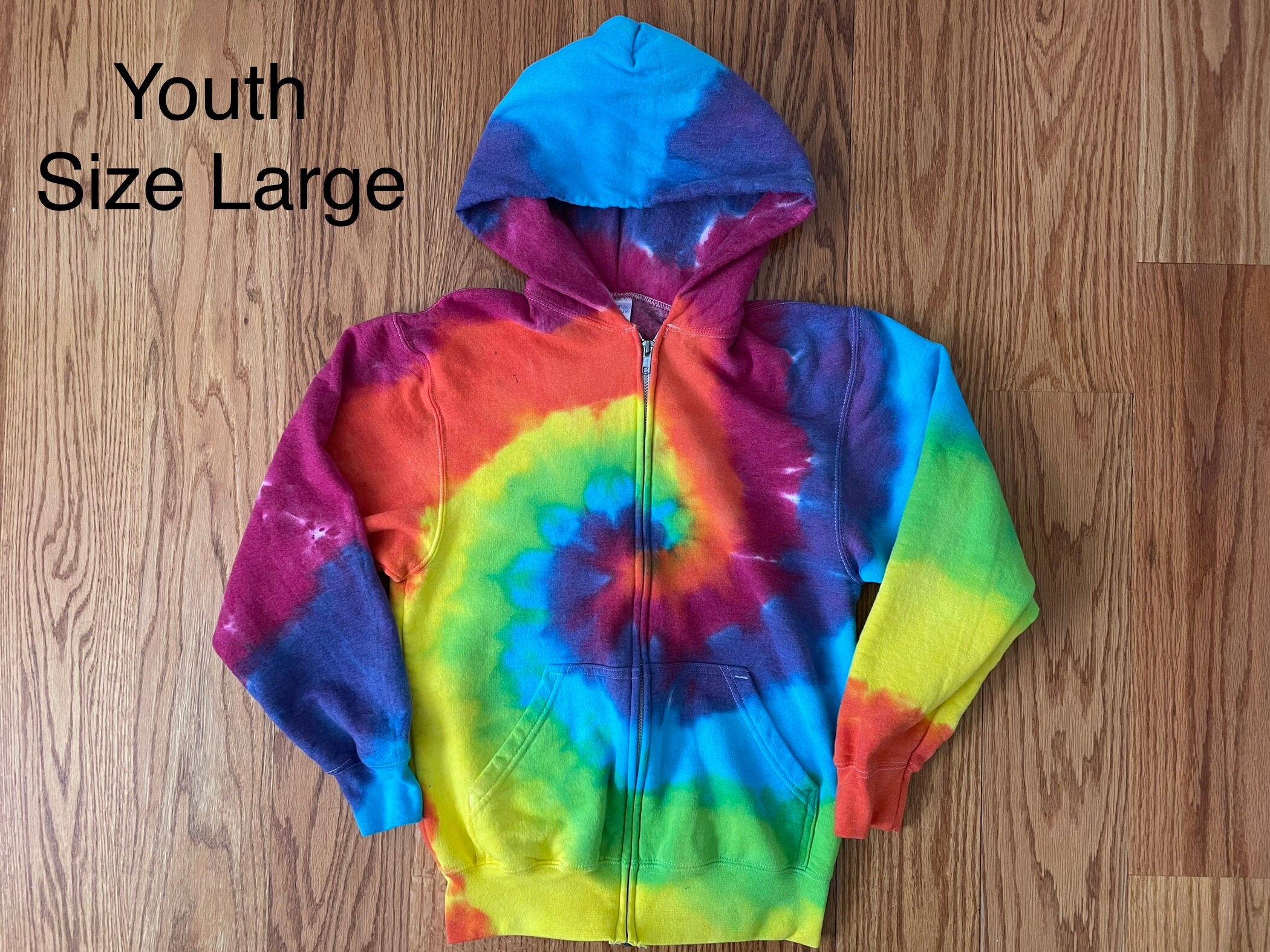 Youth Large 10 12 Tie Dye Kids Hoodies Fun Sweatshirts Unisex Zip and Pullover Kids Tie dye Sweaters Kids Tie dye Jackets Etsy