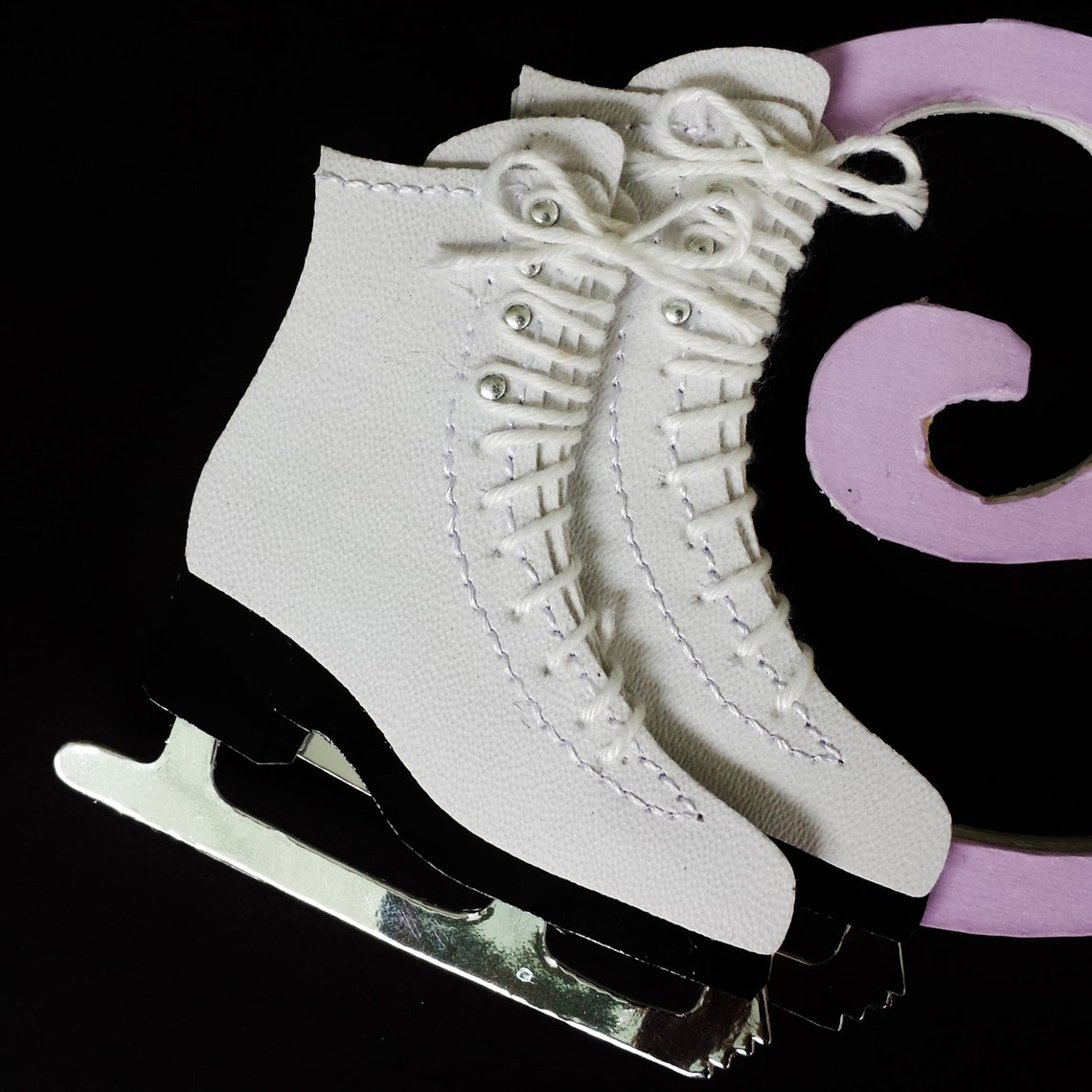 Ice Skating Letters Custom Wood Letters Tween Girl's Etsy