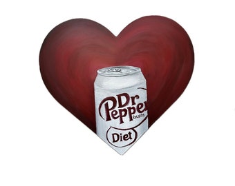 Diet Dr Pepper, Diet Dr Pepper Art, Diet Dr Pepper wall art, Diet Dr Pepper lover, Dr Pepper, Dr Pepper Art, Soda Art, Soda decor