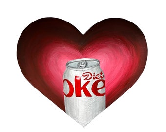 Diet Coke, Diet Coke Art, Diet Coke Painting, Diet Coke Wall Art, Diet Coke Girl, Diet Coke Break, Diet Coke Wall Decor, Coca Cola Art, Coke