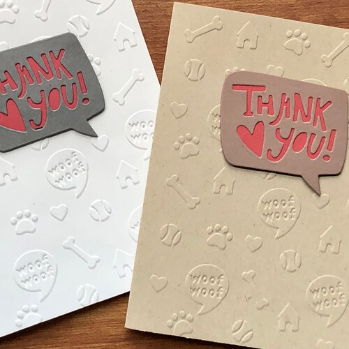 Dog Thank You Card Etsy