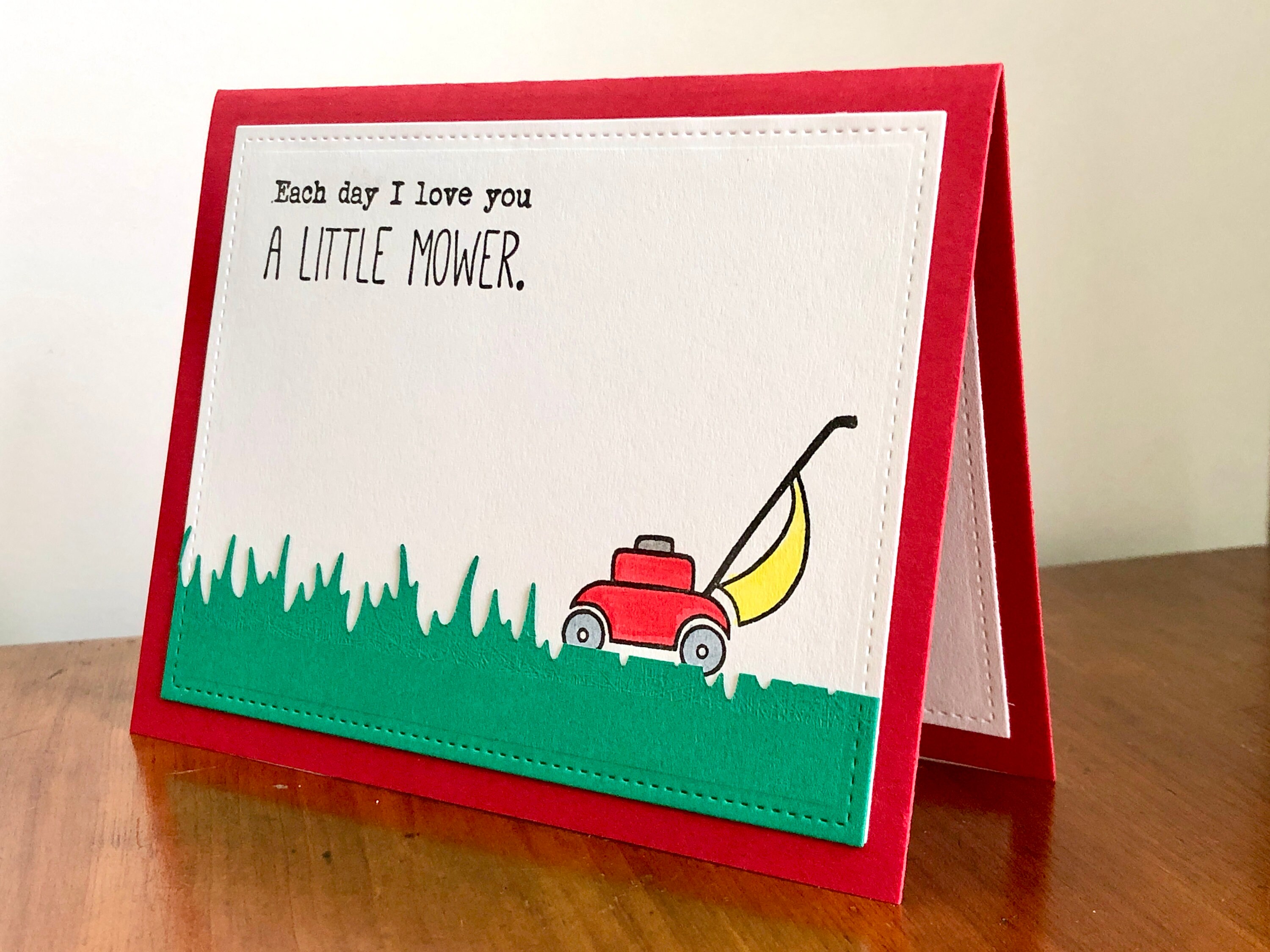Funny Cards for Him Lawn Mower Pun Cheeky Fathers Day Card Etsy.de