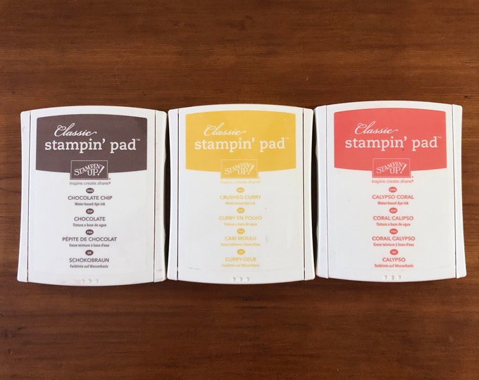 Stampin up Classic Foam Ink Pads, Crushed Curry, Chocolate Chip ...