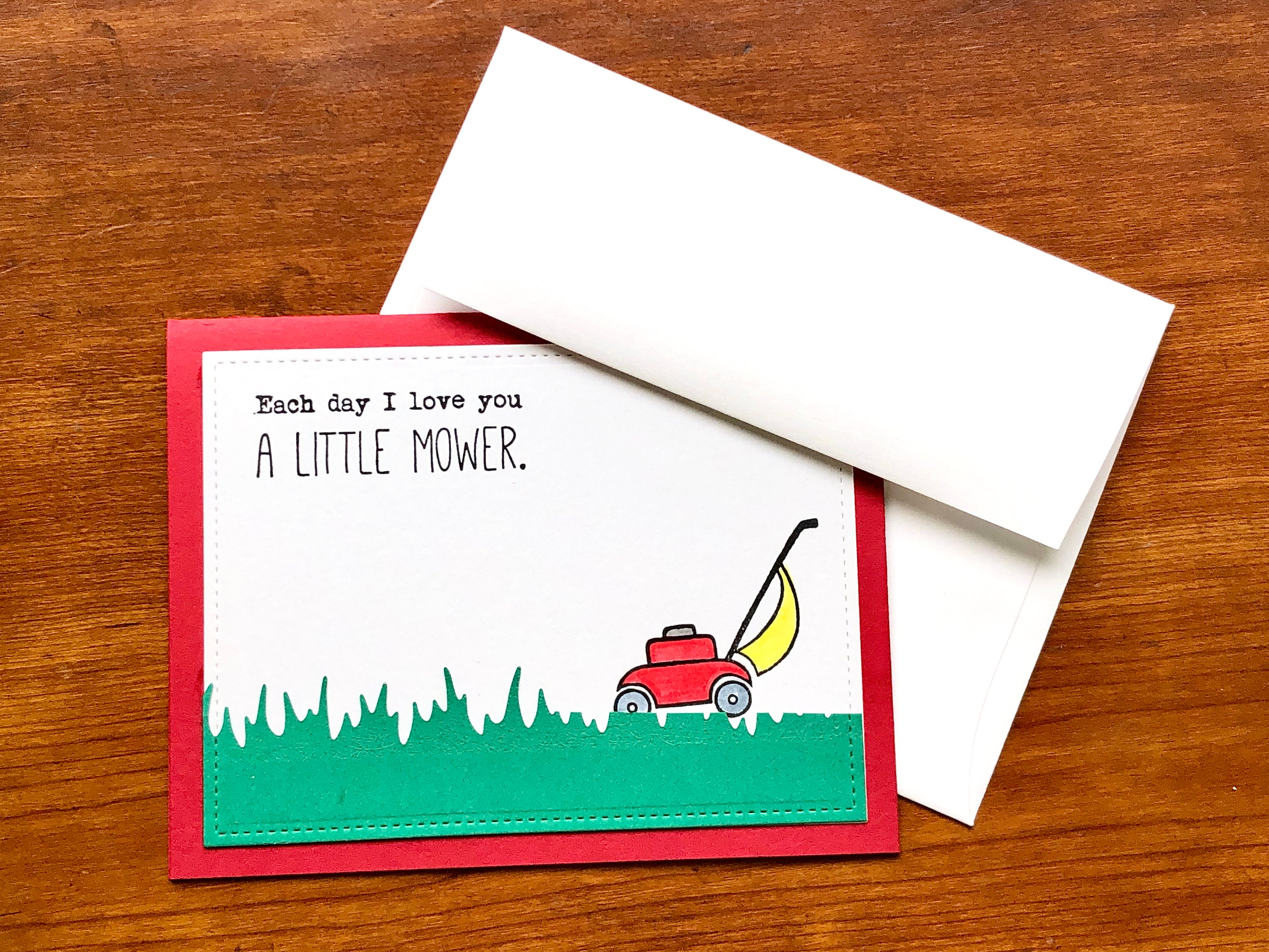Funny Cards for Him Lawn Mower Pun Cheeky Fathers Day Card Etsy.de