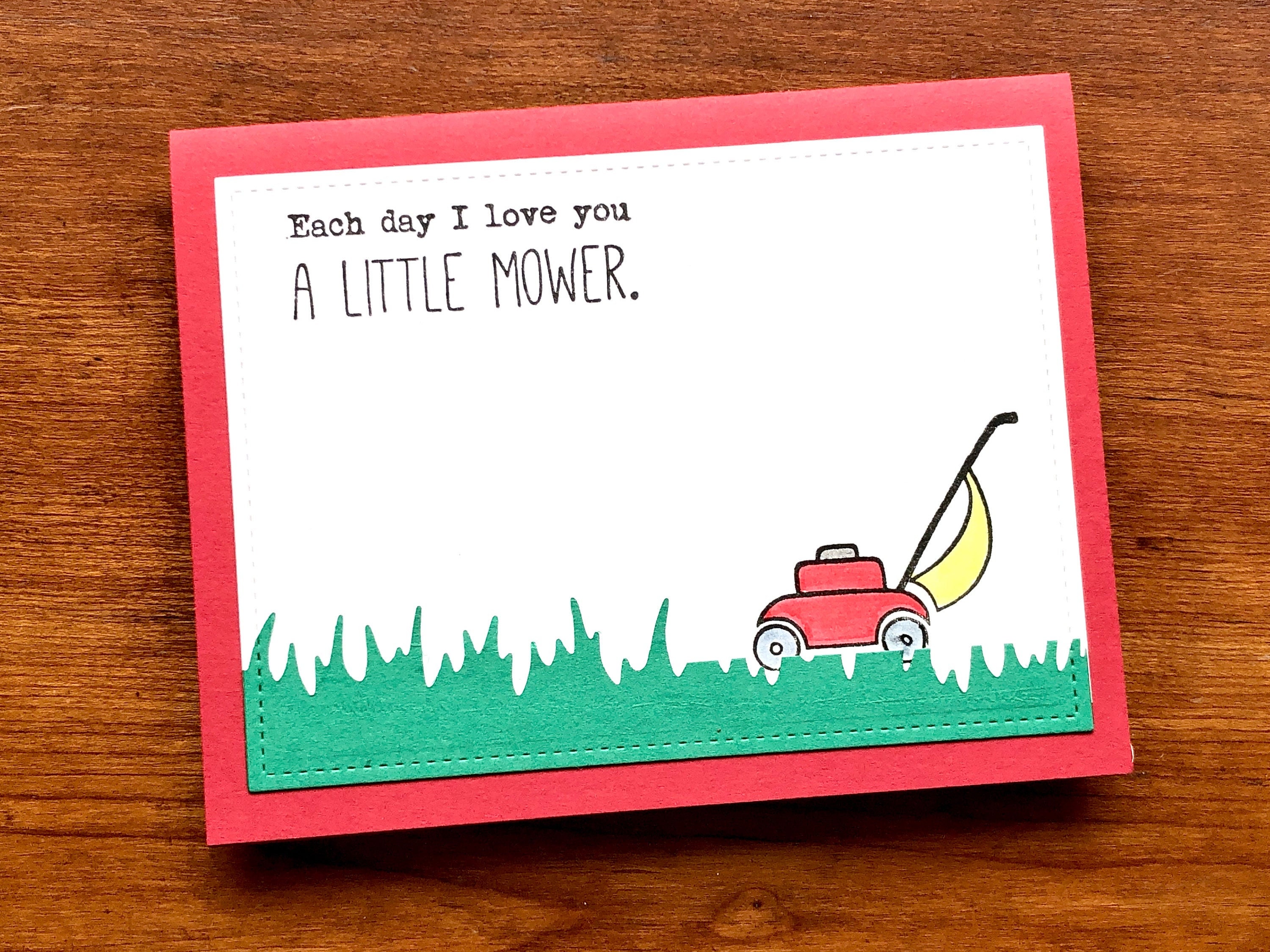 Funny Card for Him Lawn Mower Pun Card Cheeky Fathers Day Etsy