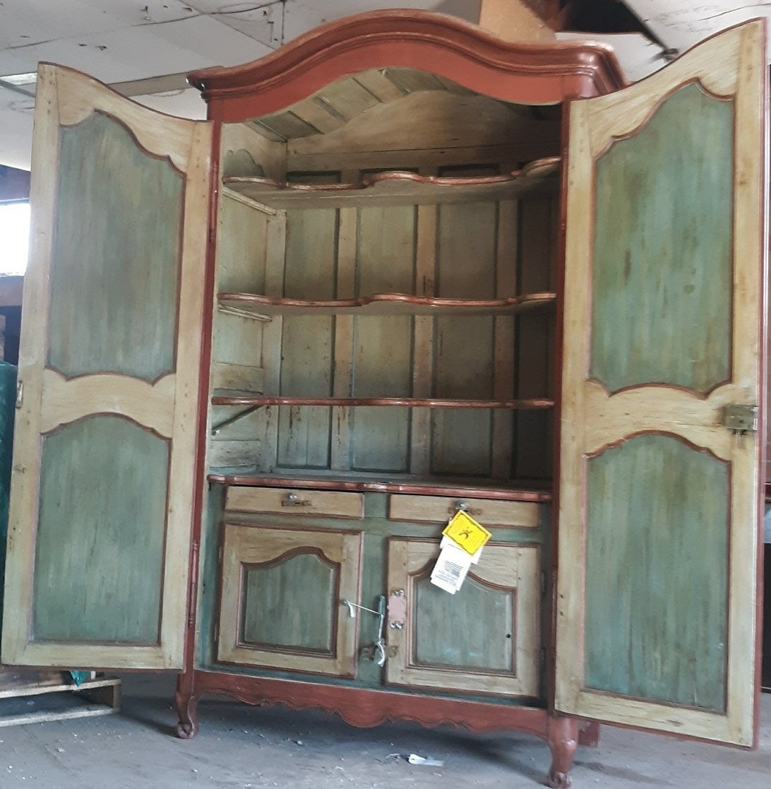 Antique Wardrobe Armoire Late 1700's Early 1800's 18th Century