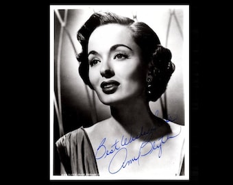 Ann Blyth Autographed Autograph Signed Hollywood Film Movie 8x10 Photograph Personalized To Steve