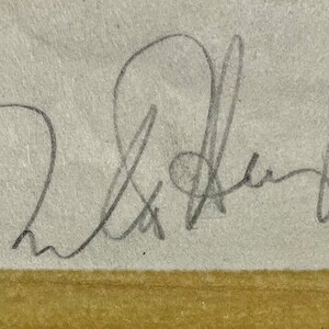 Rita Hayworth Autographed Hand Signed Vintage 2&quot; x 3&quot; Small Page 1940s Actress GILDA