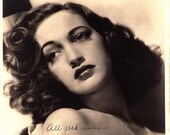 Dottie Dorothy Lamour Vintage Autographed Autograph Signed Hollywood Film Movie 8x10 Photograph 1940 39 s
