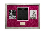 LARGE Framed Jayne Mansfield Framed Vintage Autographed Autograph Signed Hollywood poster print certification Photograph Authentic psa dna