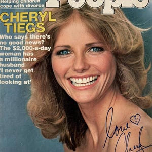 Cheryl Tiegs Autograph Signed 8&quot;x10&quot; People Magazine Picture 1978 JSA Certified Authentic