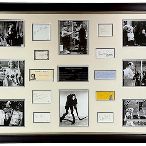 Young Frankenstein Autographed Signed  Framed Signatures Cast 36&quot; x 53&quot; Vintage Gene Hackman Richard Haydn Marty Feldman Photos JSA LOA