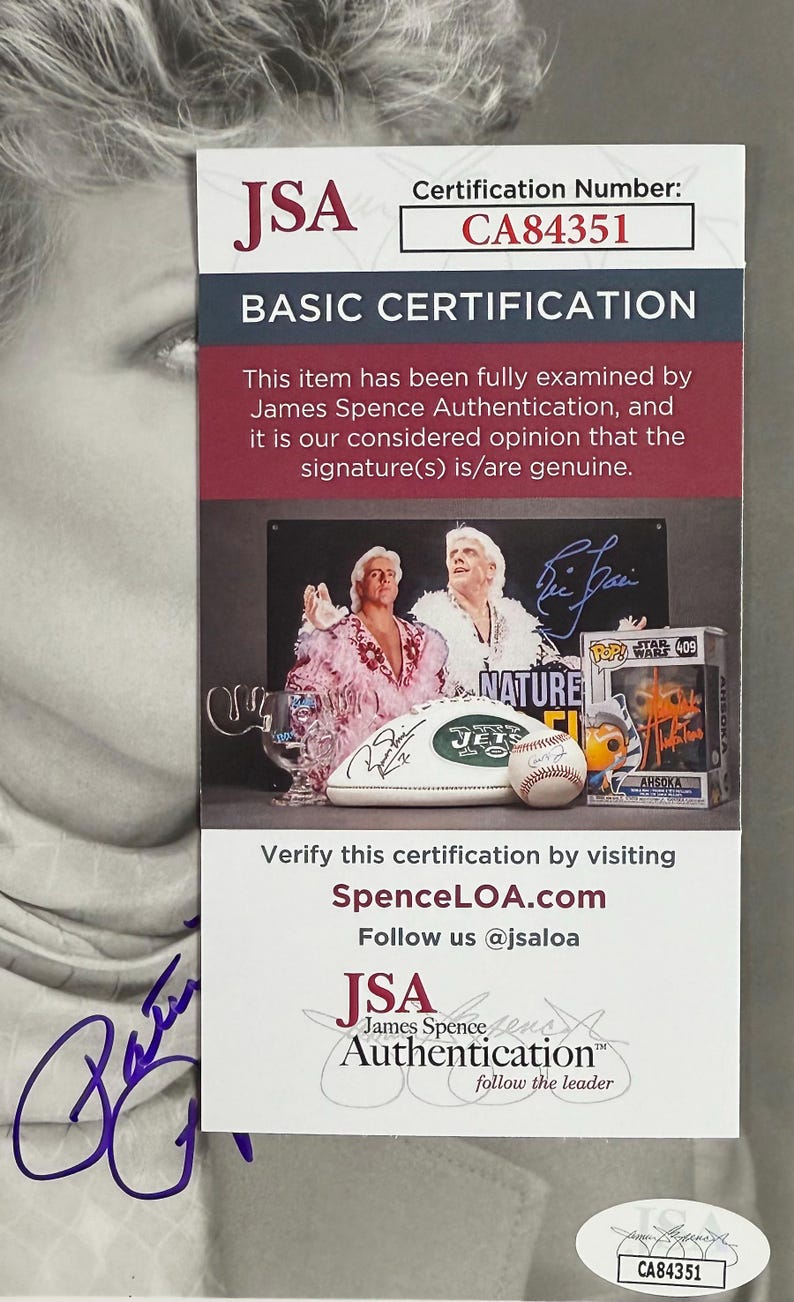 Jsa Authentication Address PATTI PAGE Signed Autographed 8